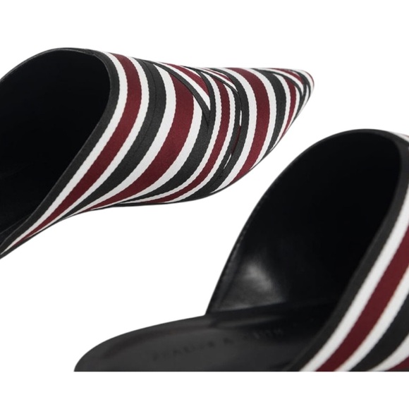 CHARLES & KEITH Women’s Multicolored Grosgrain Mules - Picture 2 of 10